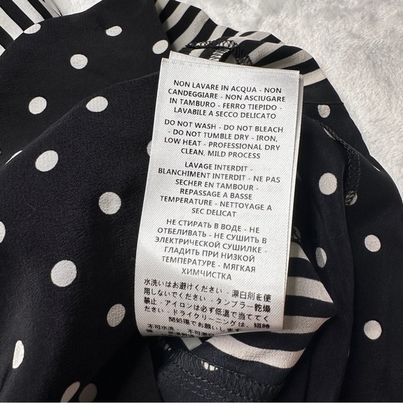 Stella McCartney Zandra Printed Silk Crepe De Chine Shorts In Black EU 38/ US 8 - Picture 11 of 15